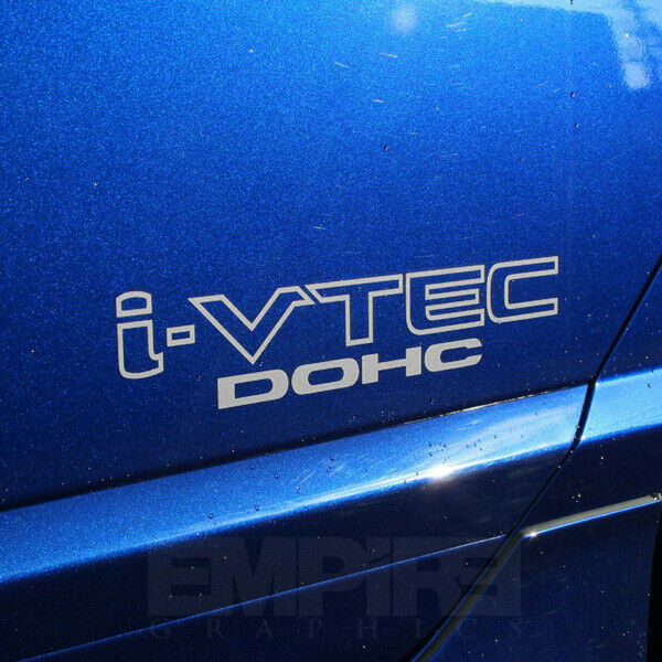 Civic Si Dohc I-vtec Ivtec Decal Sticker Oem Size Ep3 Fg2 K20 K24 Honda Silver