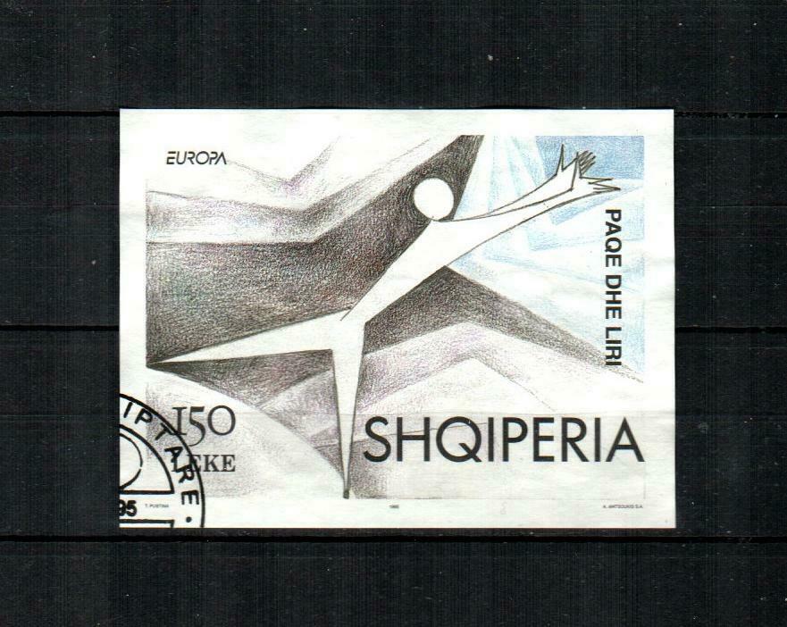 Albania Scott's 2471 ( 1v ) Europa, Peace & Freedom F/vf Used S/s ( 1995)