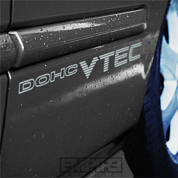 Pair 99-00 Civic Si Em1 Dohc Vtec Decal Sticker B16a2 Ek9 Sir Sohc Jdm Ex Honda