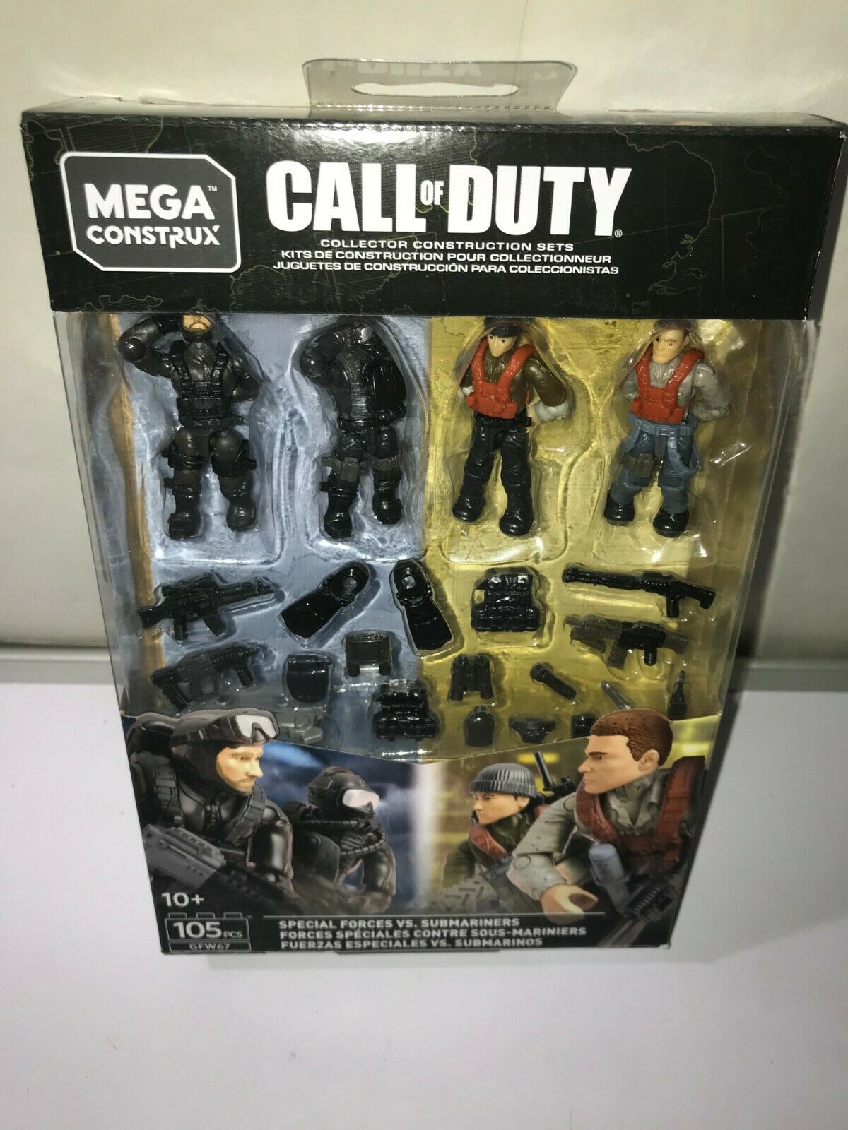 Mega Construx Cod Call Of Duty Special Forces Vs Submariners #gfw67 Set New!