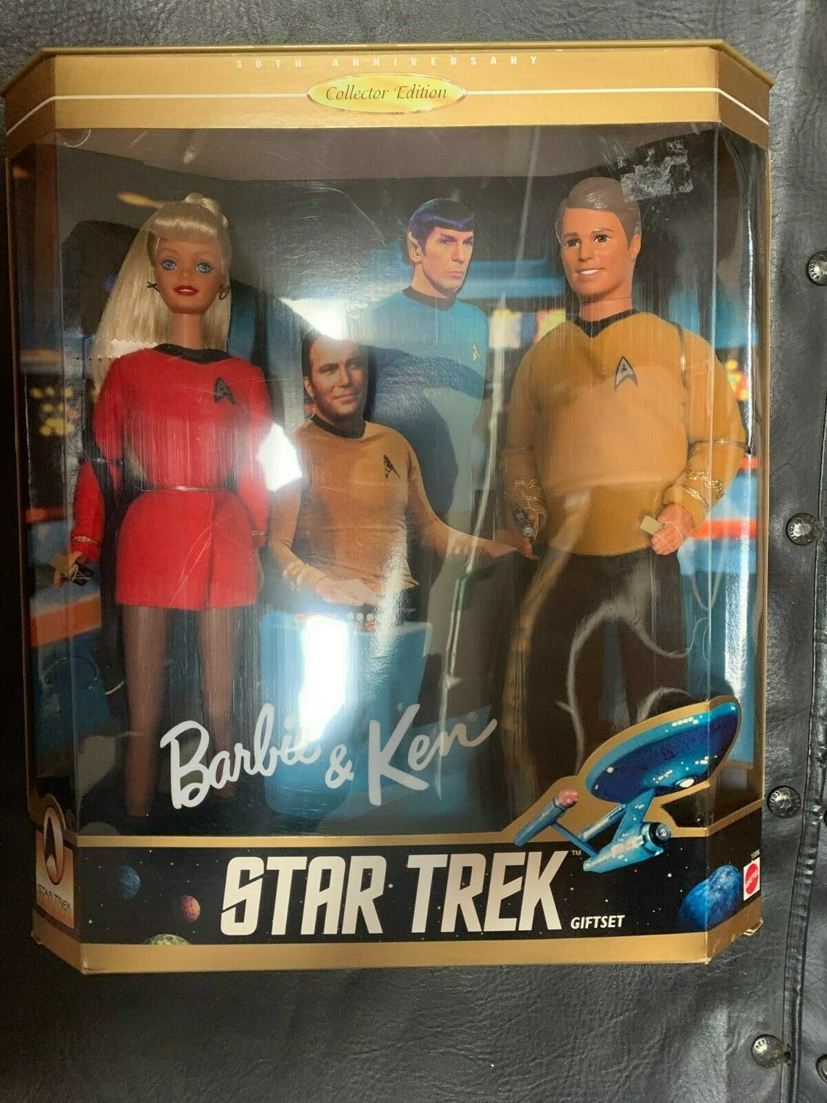 1996 Star Trek Gift Set Barbie & Ken Barbie 30th Anniversary Collector Edition