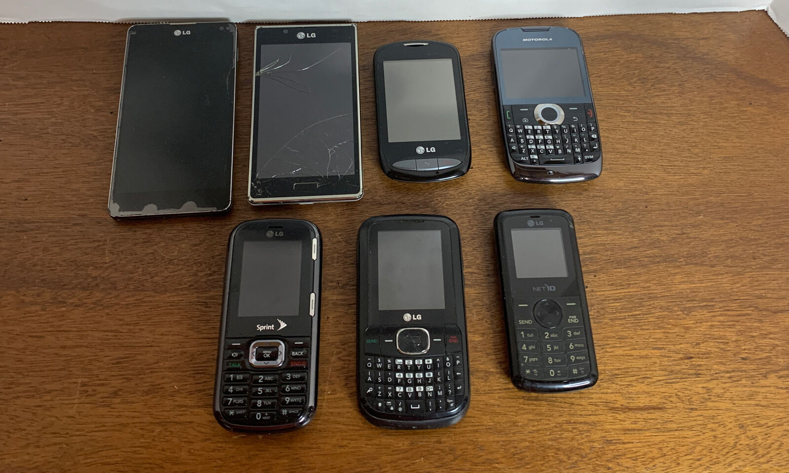 Lg & Motorola Phone Lot (7 Total) Not Tested