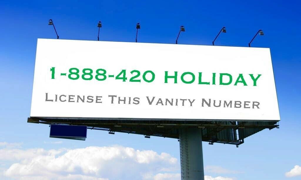 1-888-420 Holiday™️  Famous 4/20 Cannabis Holiday Vanity Toll-free Number